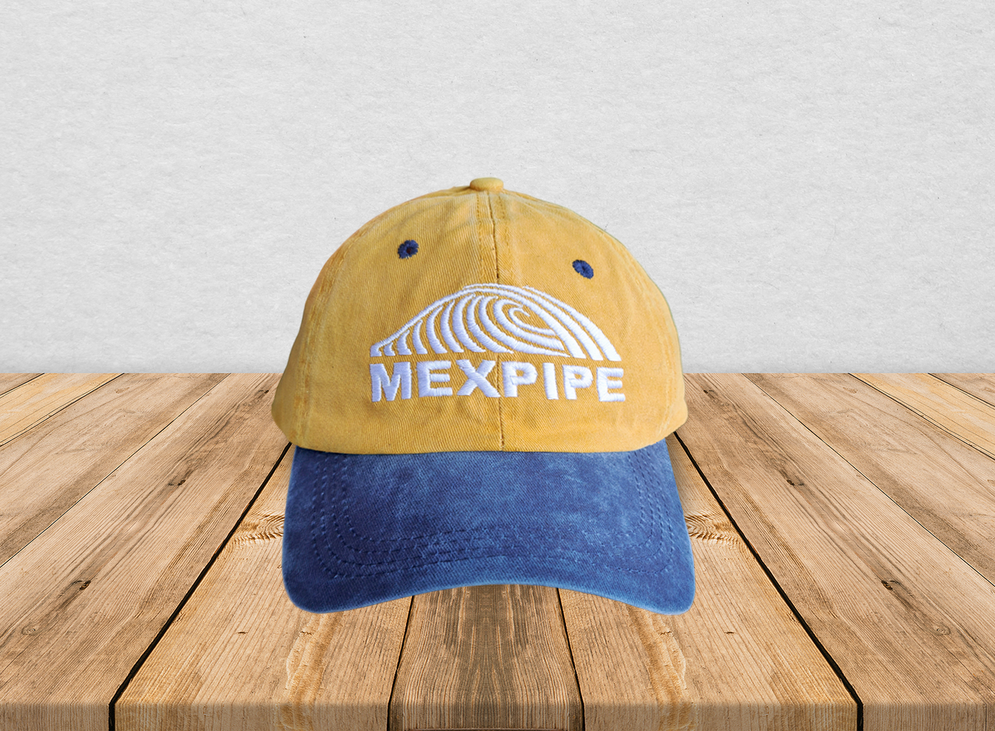 Gorra Deslavada Azul Amarillo Mexola