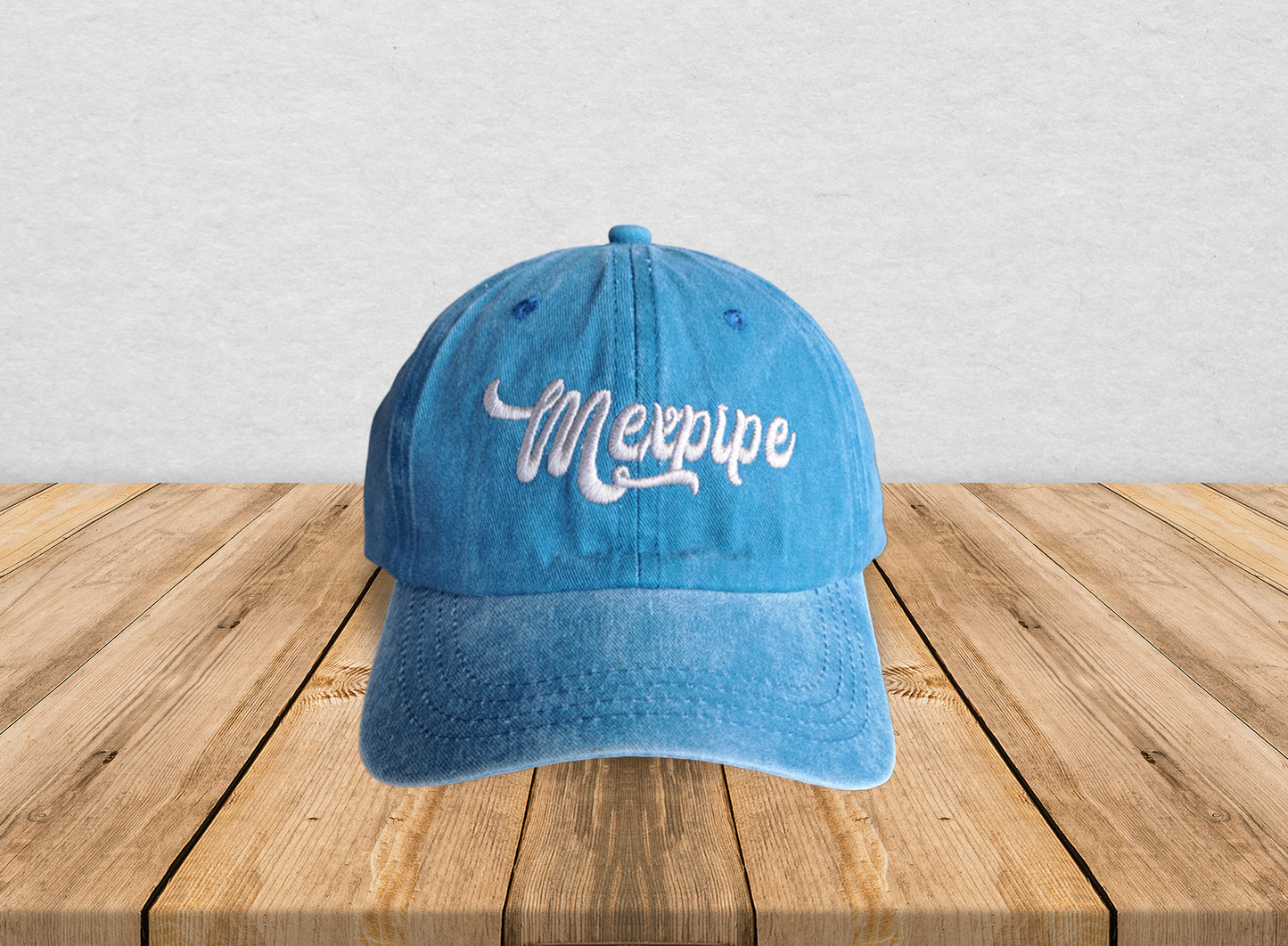 Gorra Deslavada Azul Turqueza Soft Serve